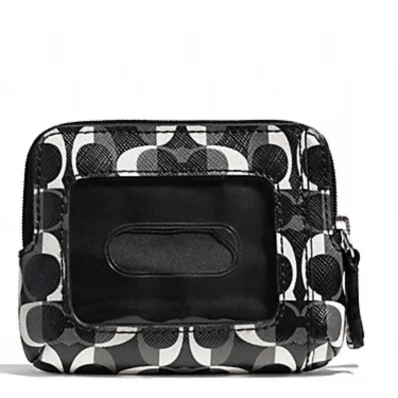 Coach Peyton Dream C Double Zip Coin Wallet/ID Holder - Picture 3 of 3
